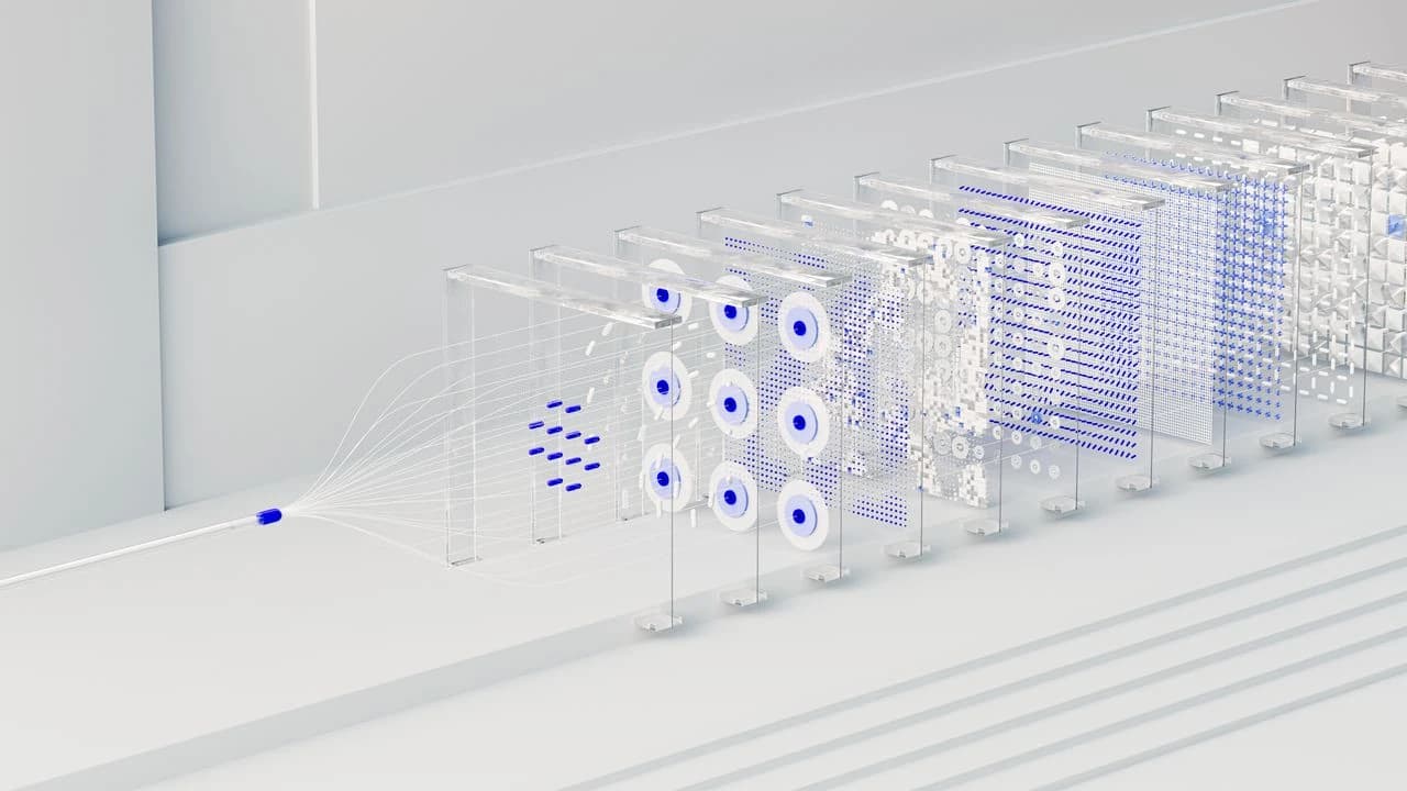 A clean waveform turning into crisp typed words, representing speech-to-text accuracy